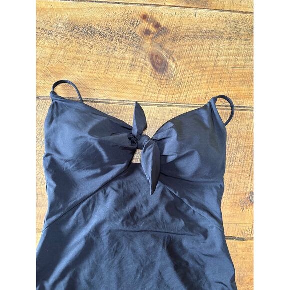 Womens Trina Turk Black Getaway High‎ Leg Maillot One Piece Bathing Suit Size 4 - Picture 3 of 9